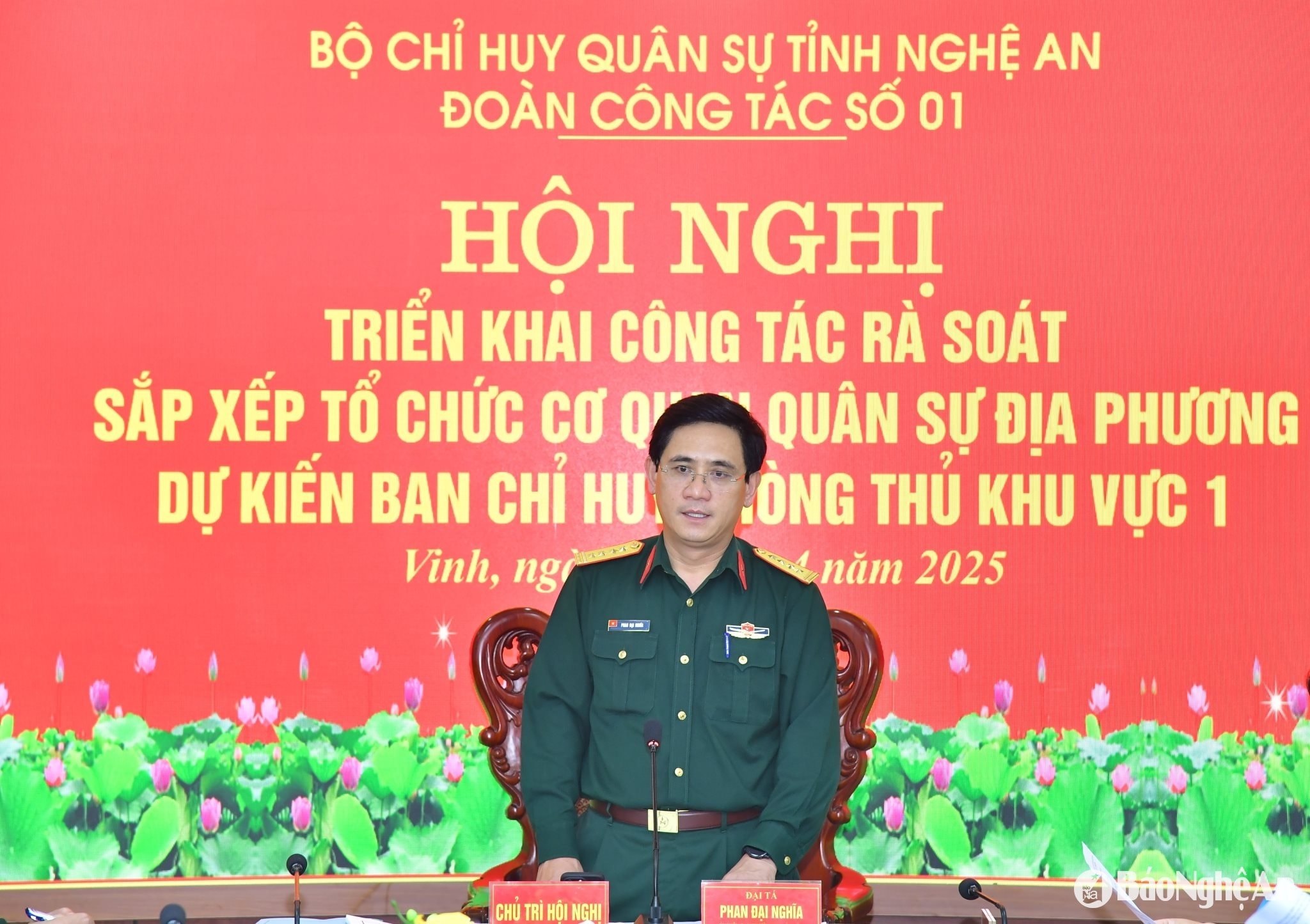Đại tá Phan Đại Nghĩa giữ chức Phó Tư lệnh kiêm Tham mưu trưởng Quân khu 5