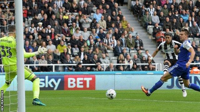 Newcastle United 3-0 Ipswich Town - BBC Sport