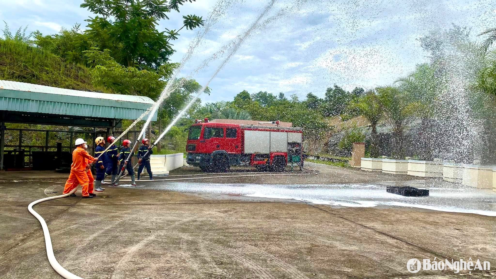 Diễn tập phòng cháy TĐ Bắc Bình