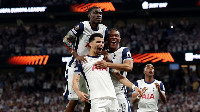 Tottenham 3-1 Bodo/Glimt: Ange Postecoglou's side in charge of Europa League semi-final despite conceding late goal | Football News | Sky Sports