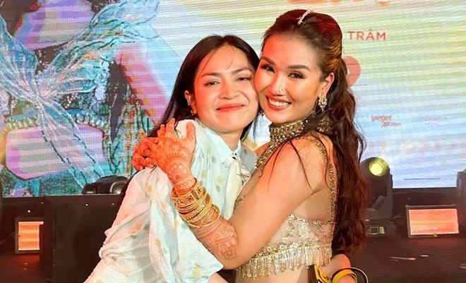 Nguyễn Duyên Quỳnh và Võ Hạ Trâm có mối quan hệ thân thiết. Ảnh: Nhân vật cung cấp
