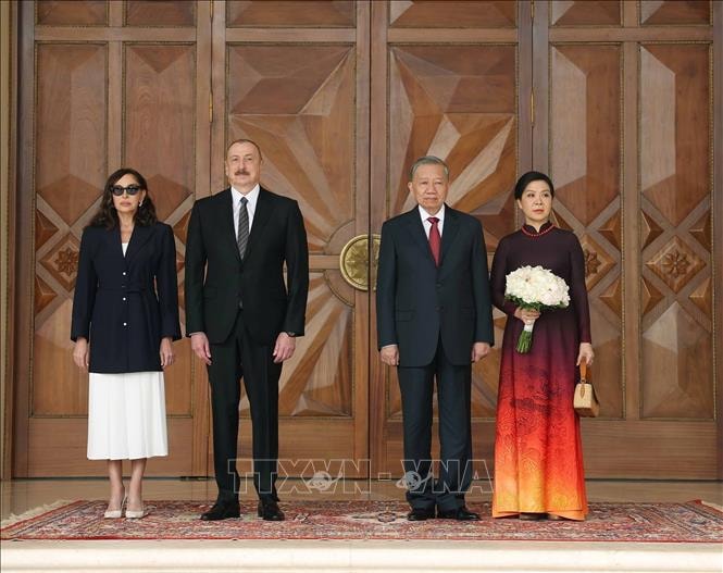 Lễ đón Tổng Bí thư Tô Lâm thăm cấp Nhà nước tới Azerbaijan- Ảnh 3. Lễ đón Tổng Bí thư Tô Lâm thăm cấp Nhà nước tới Azerbaijan- Ảnh 3.