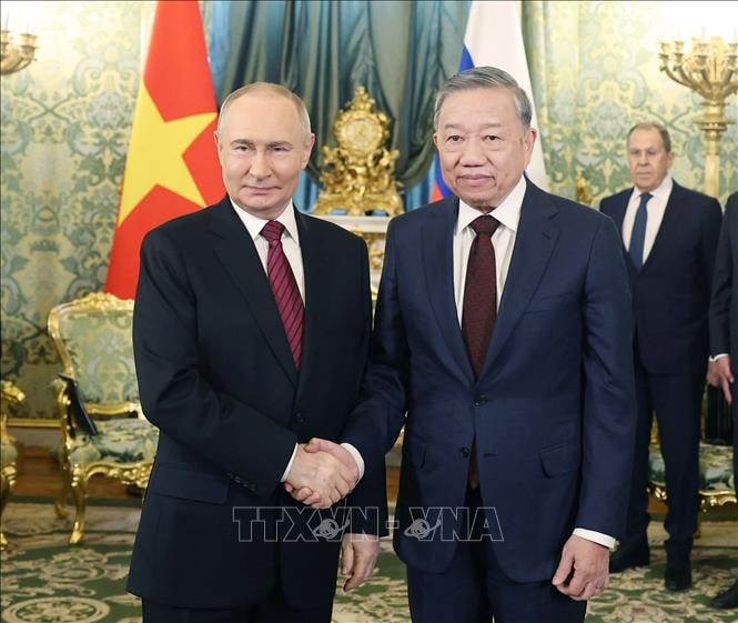 Tổng Bí thư Tô Lâm hội đàm với Tổng thống Nga Vladimir Putin- Ảnh 1. Tổng Bí thư Tô Lâm hội đàm với Tổng thống Nga Vladimir Putin- Ảnh 1.