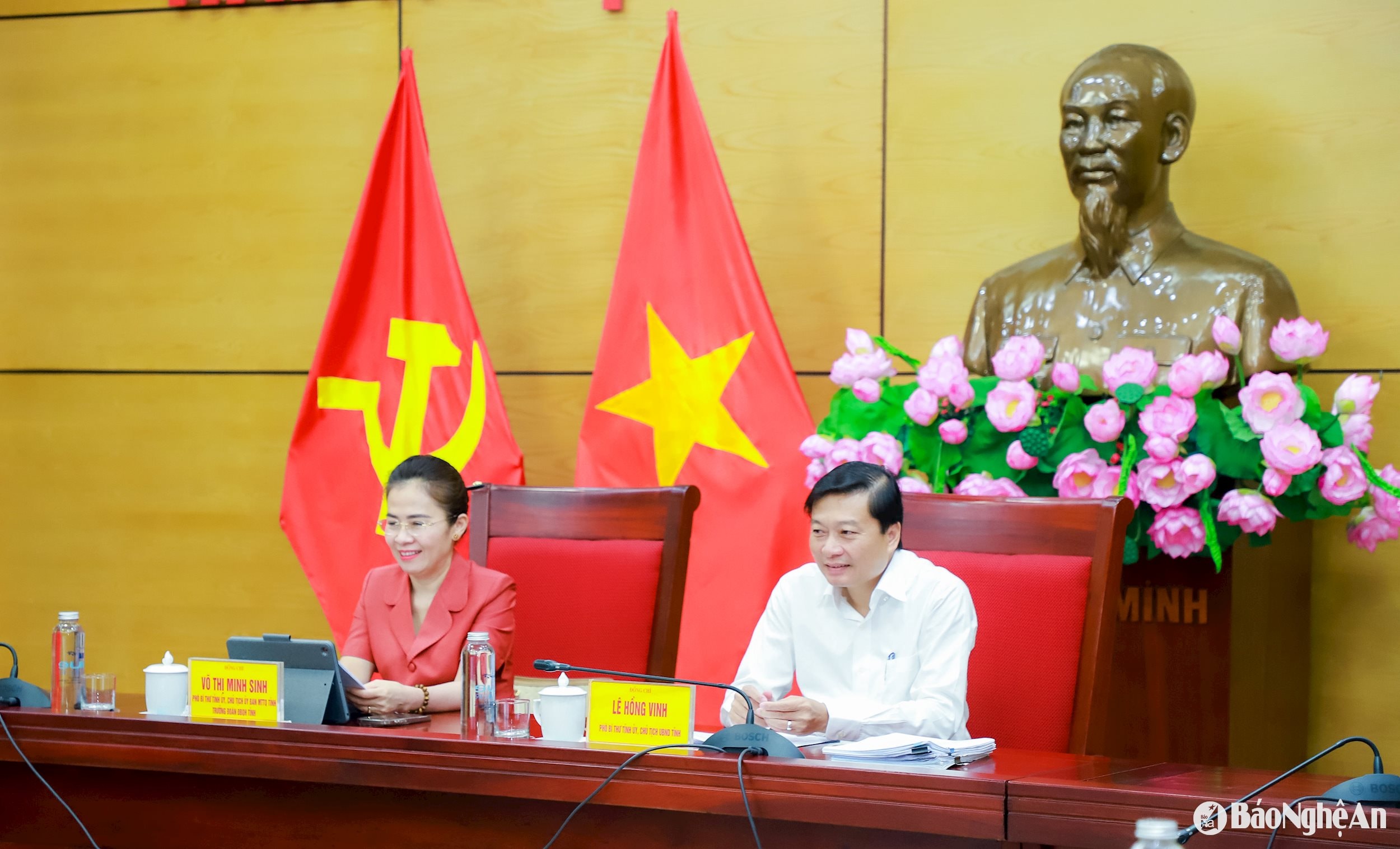 Võ Thị Minh Sinh - Phó Bí thư Tỉnh ủy, Chủ tịch Ủy ban MTTQ Việt Nam tỉnh