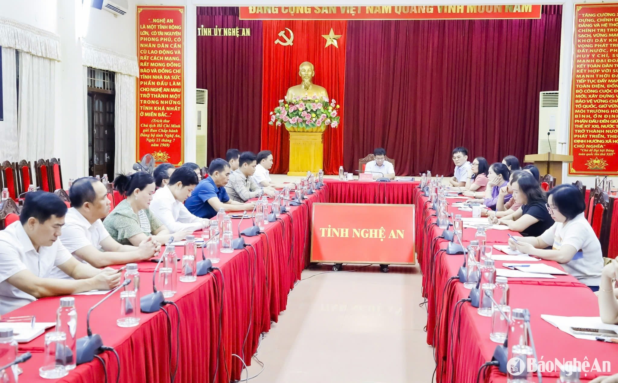 Quang cảnh điểm cầu Nghệ An. Ảnh: TL