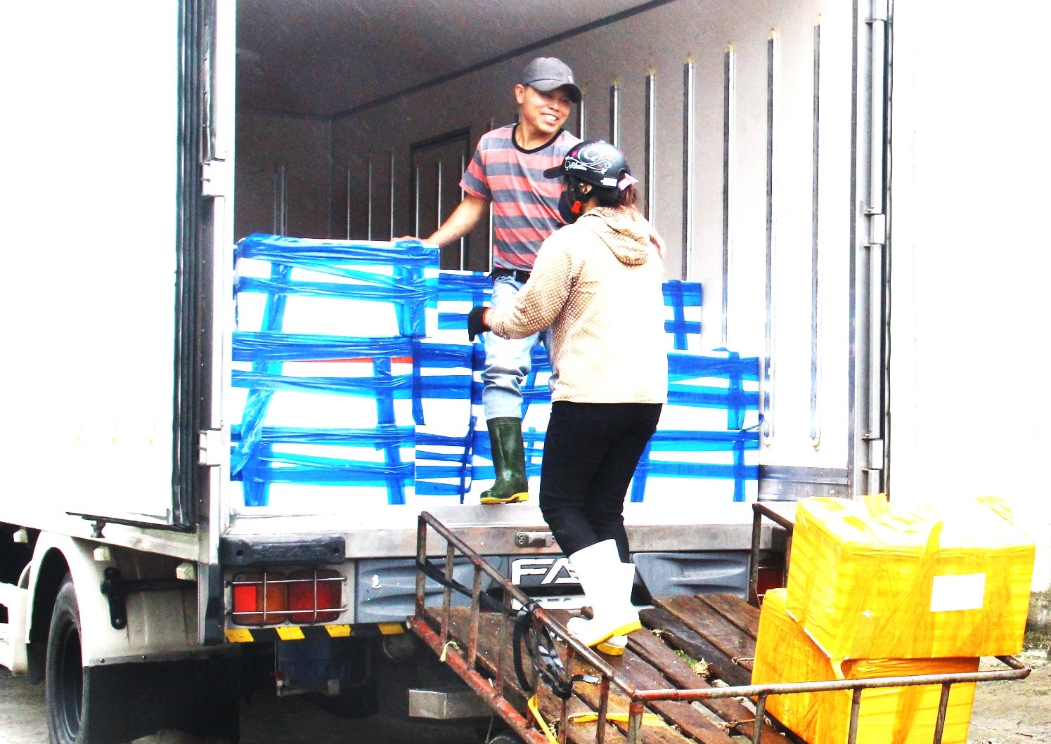 Dịch vụ hậu cần nghề cá ở Nghệ An phát triển đã giúp nghề khai thác thuỷ sản nâng cao chất lượng, giá trị sản phẩm. Ảnh Hoàng Vĩnh