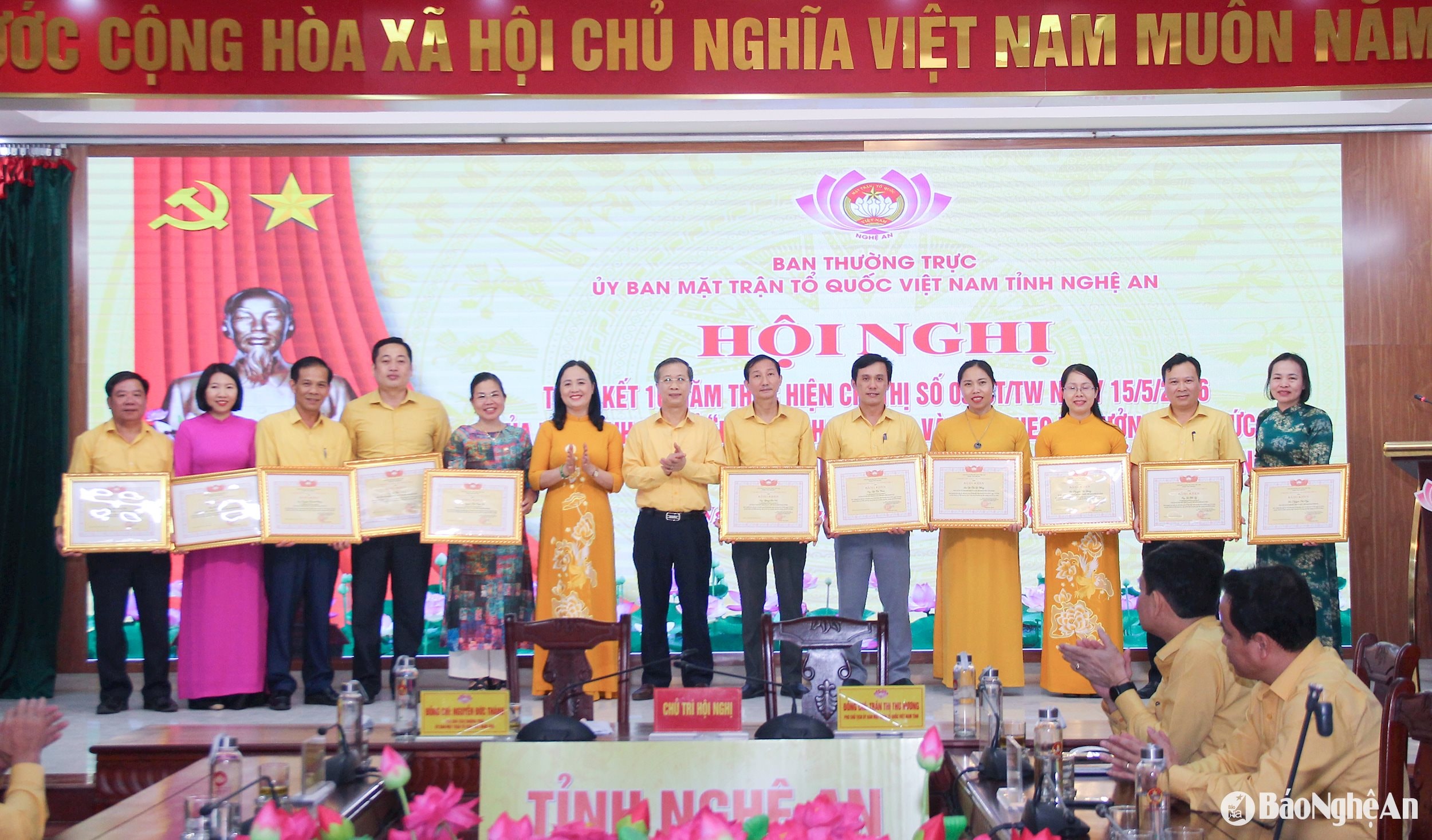 Lãnh đạo Uỷ ban MTTQ tỉnh