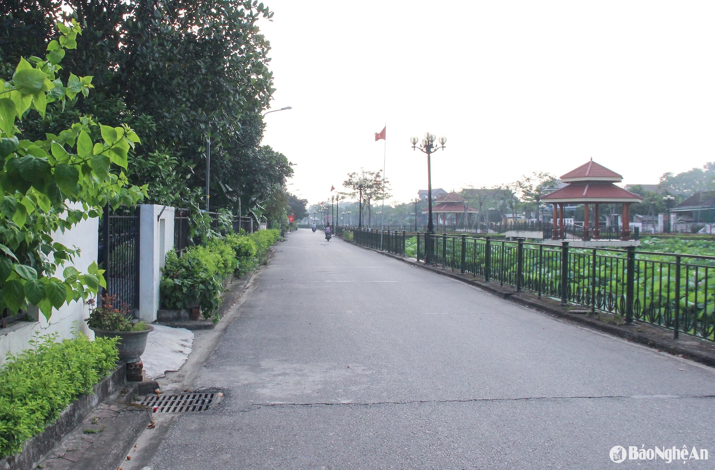 Bộ mặt nông thôn mới xã Kim Liên. Ảnh- Mai Hoa.
