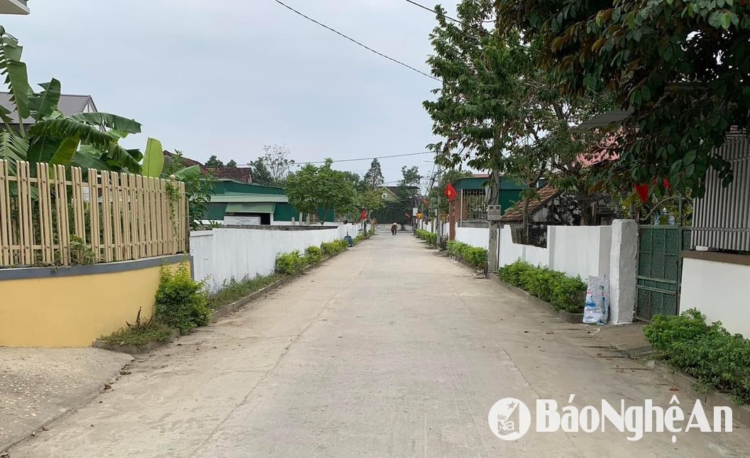 Bộ mặt nông thôn xã Kiên Liên xanh - sạch - đẹp. Ảnh: Mai Hoa