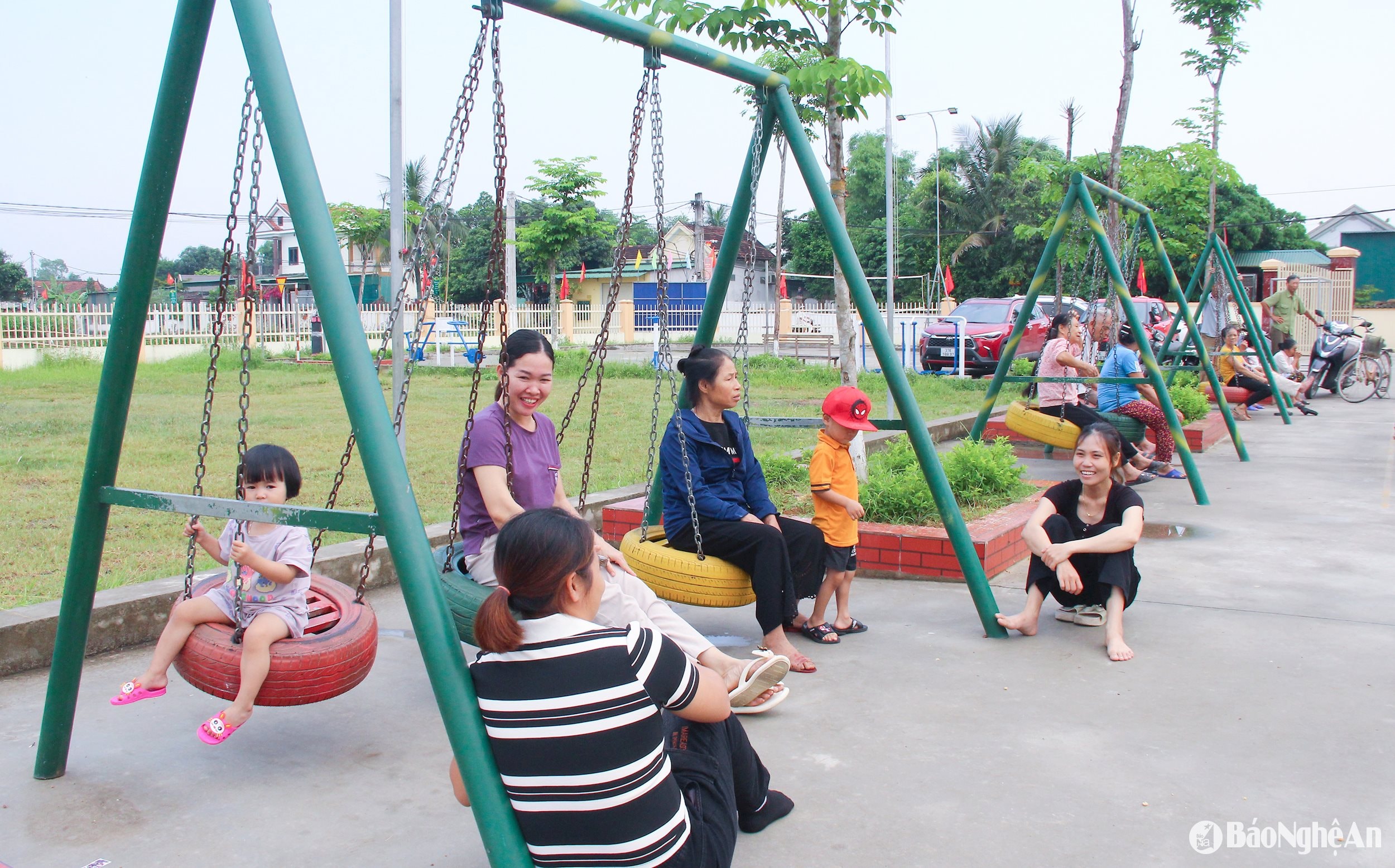 Cơ sở vật chất văn hoá, thể thao cấp xóm, tại xã Xuân Hồng, huyện Nam Đàn. Ảnh: Mai Hoa