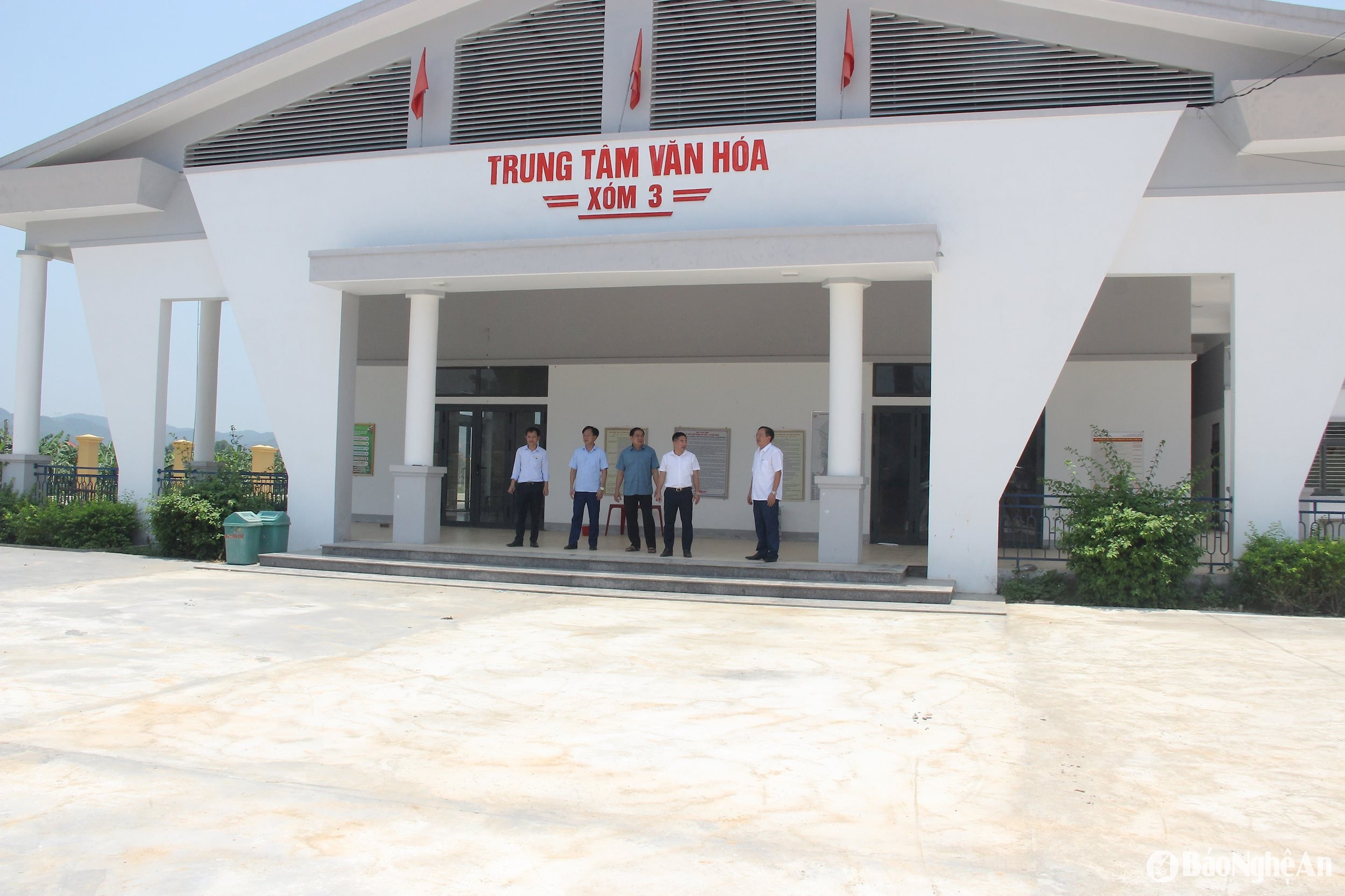 Trung tâm văn hoá xóm, tại xã Nghĩa Thái (huyện Nam Đàn). Ảnh Mai Hoa