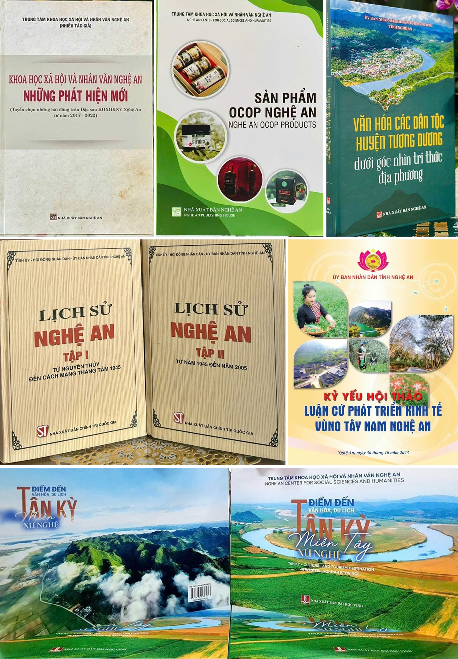 Các sản phẩm nghiên cứu của Trung tâm Khoa học xã hội và nhân văn Nghệ An.