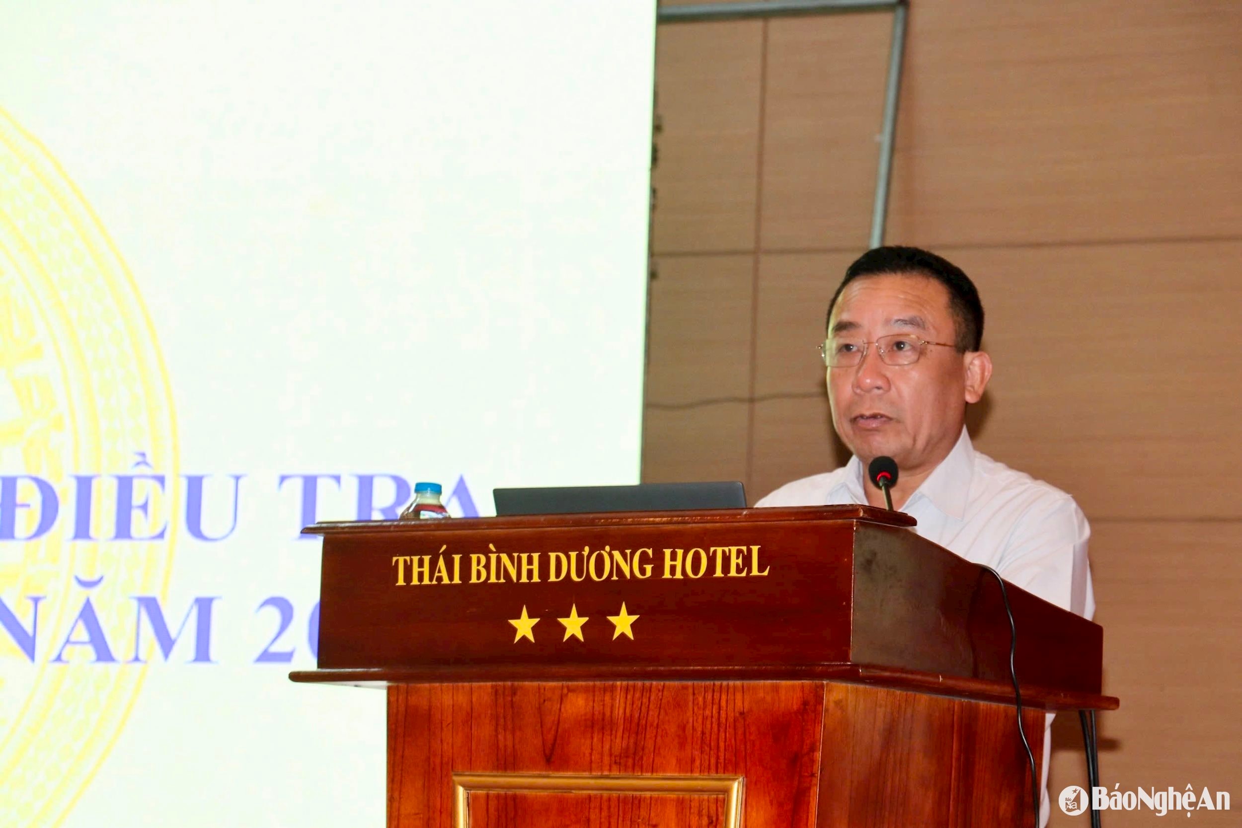 Phó Chủ tịch UBND tỉnh Nguyễn Văn Đệ khẳng định- Nghệ An sẽ hoàn thành cuộc Tổng điều tra bảo đảm tiến độ và chất lượng. Ảnh- Phú Hương