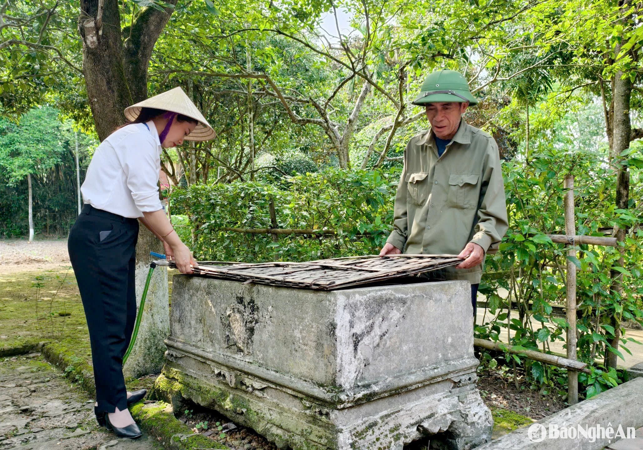 khu di tích kim liên trùng tu Ảnh Diệp Thanh