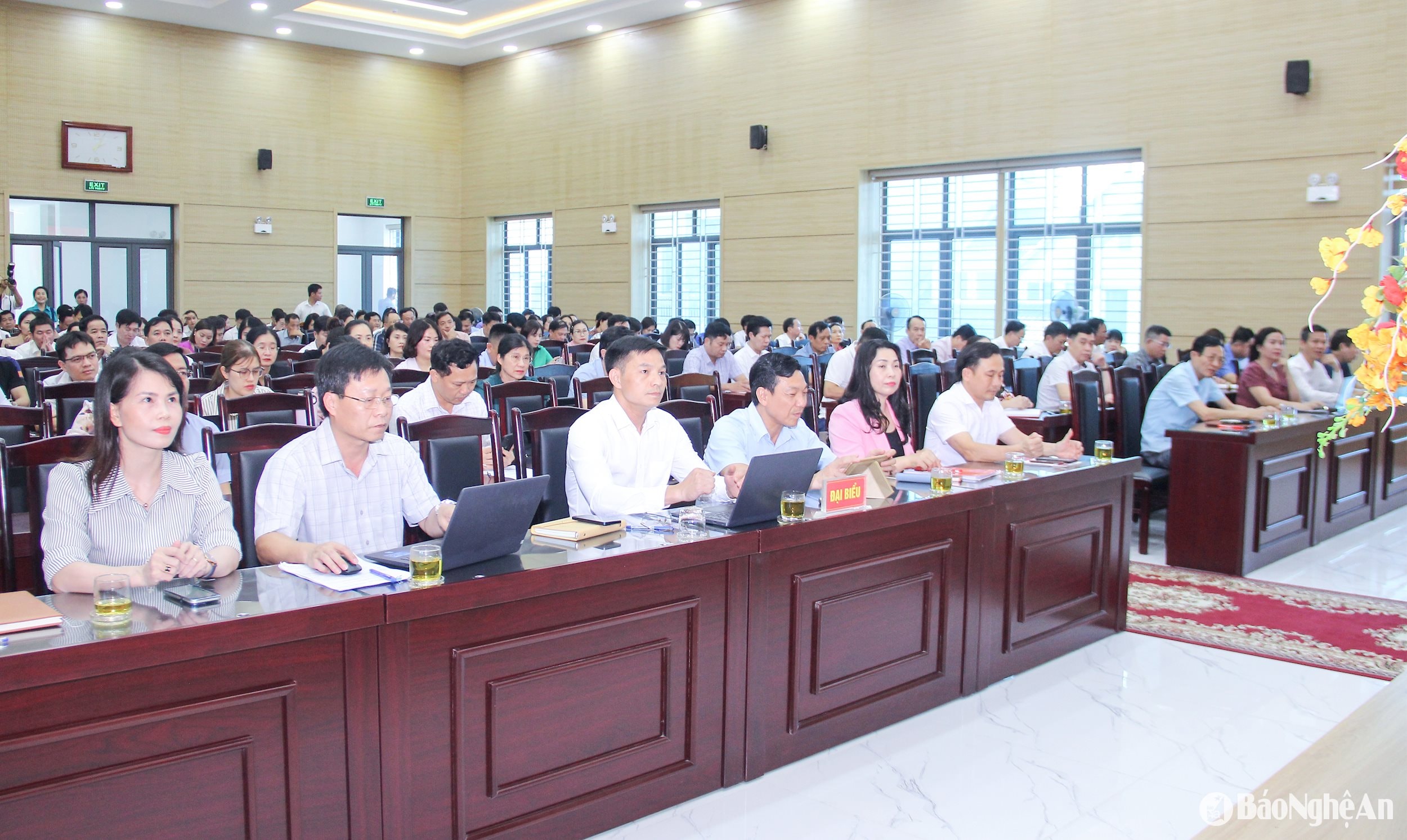 Các đại biểu tham gia hội nghị tập huấn. Ảnh: Mai Hoa