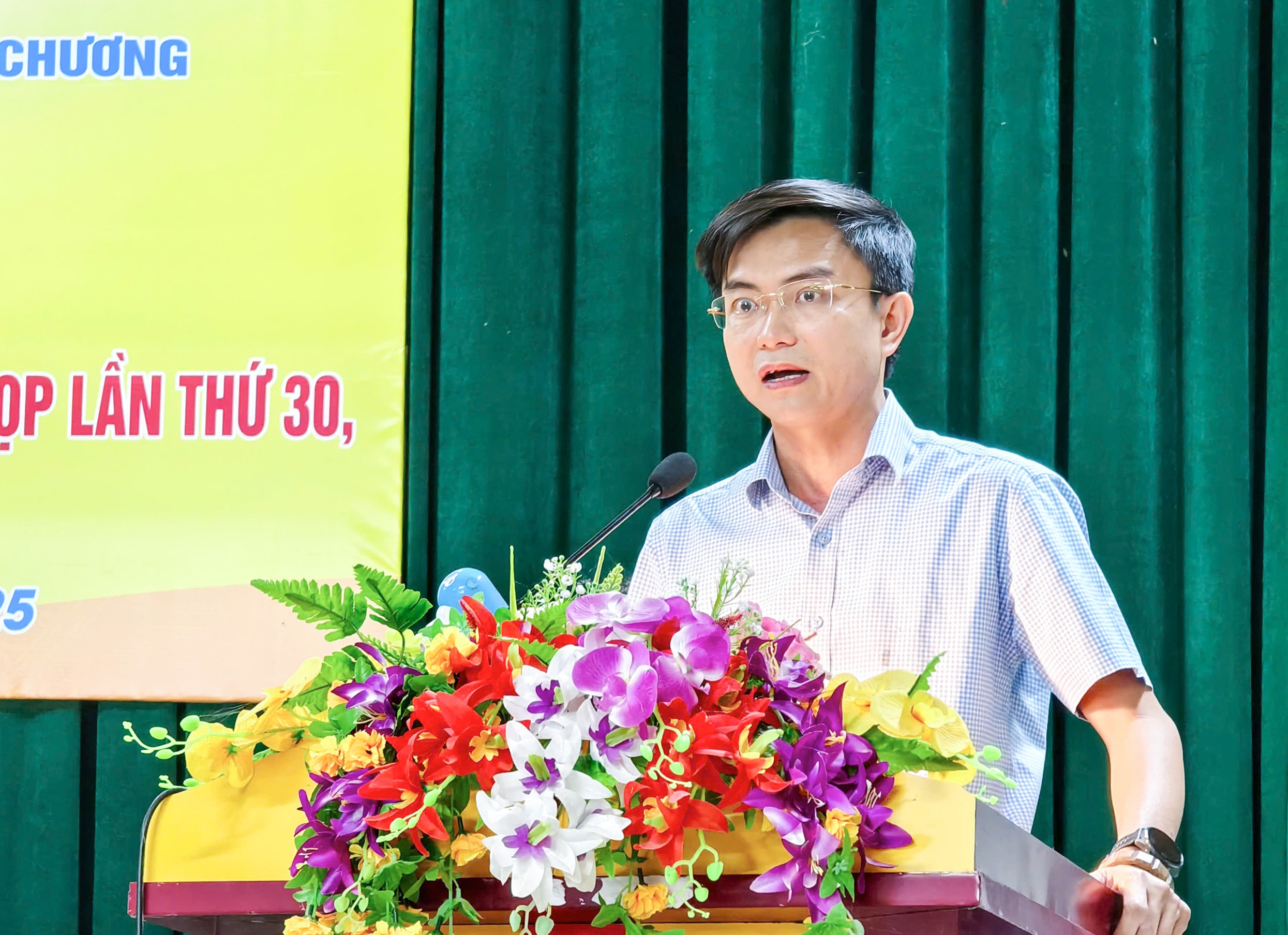 Trưởng phòng Kinh tế, Hạ tầng và Đô thị huyện Thanh Chương Nguyễn Thế Cường