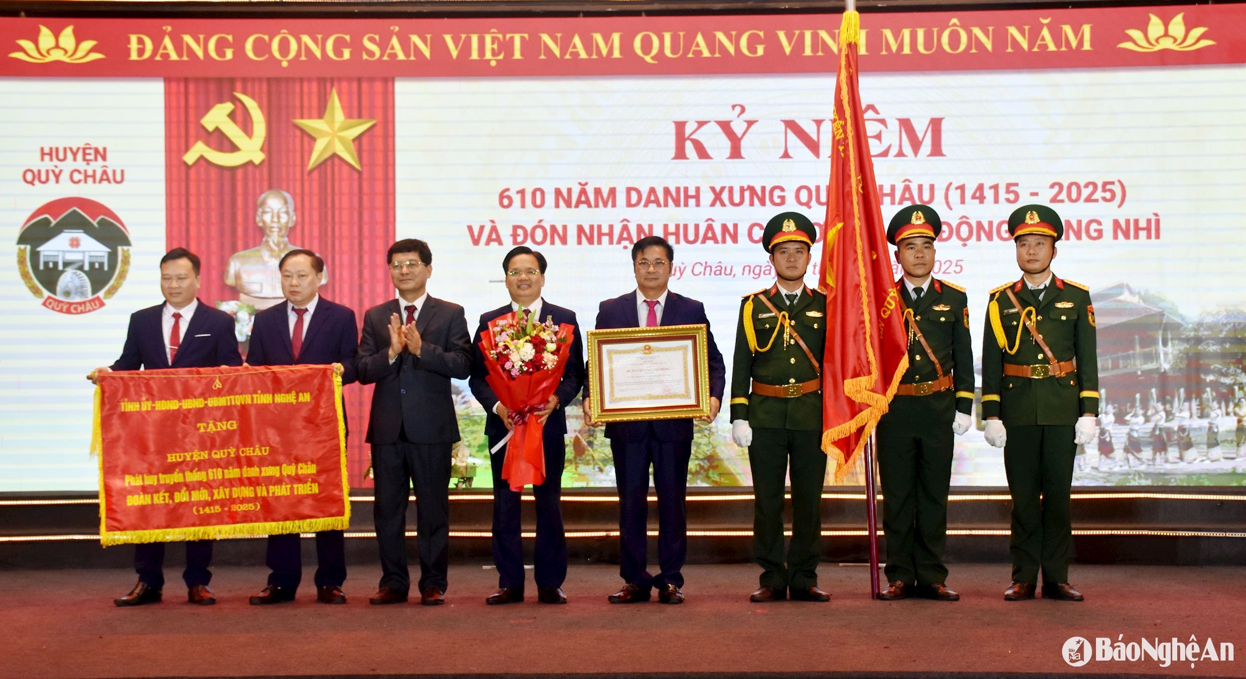 Quỳ Châu kỷ niệm 610 năm danh xưng (1415-2025) và đón nhận Huân chương Lao động hạng Nhì