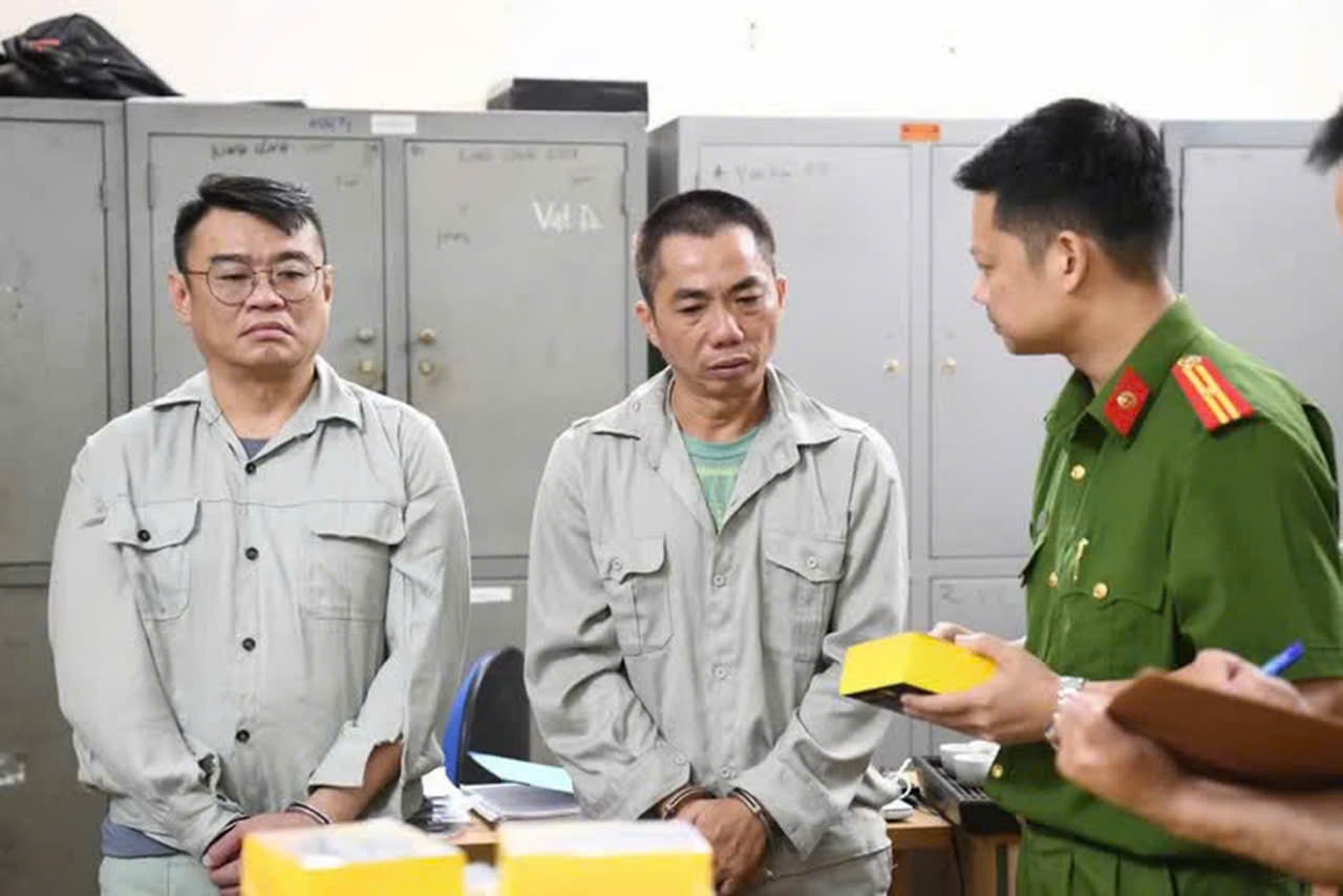 2 chủ mưu của đường dây vừa bị bắt.