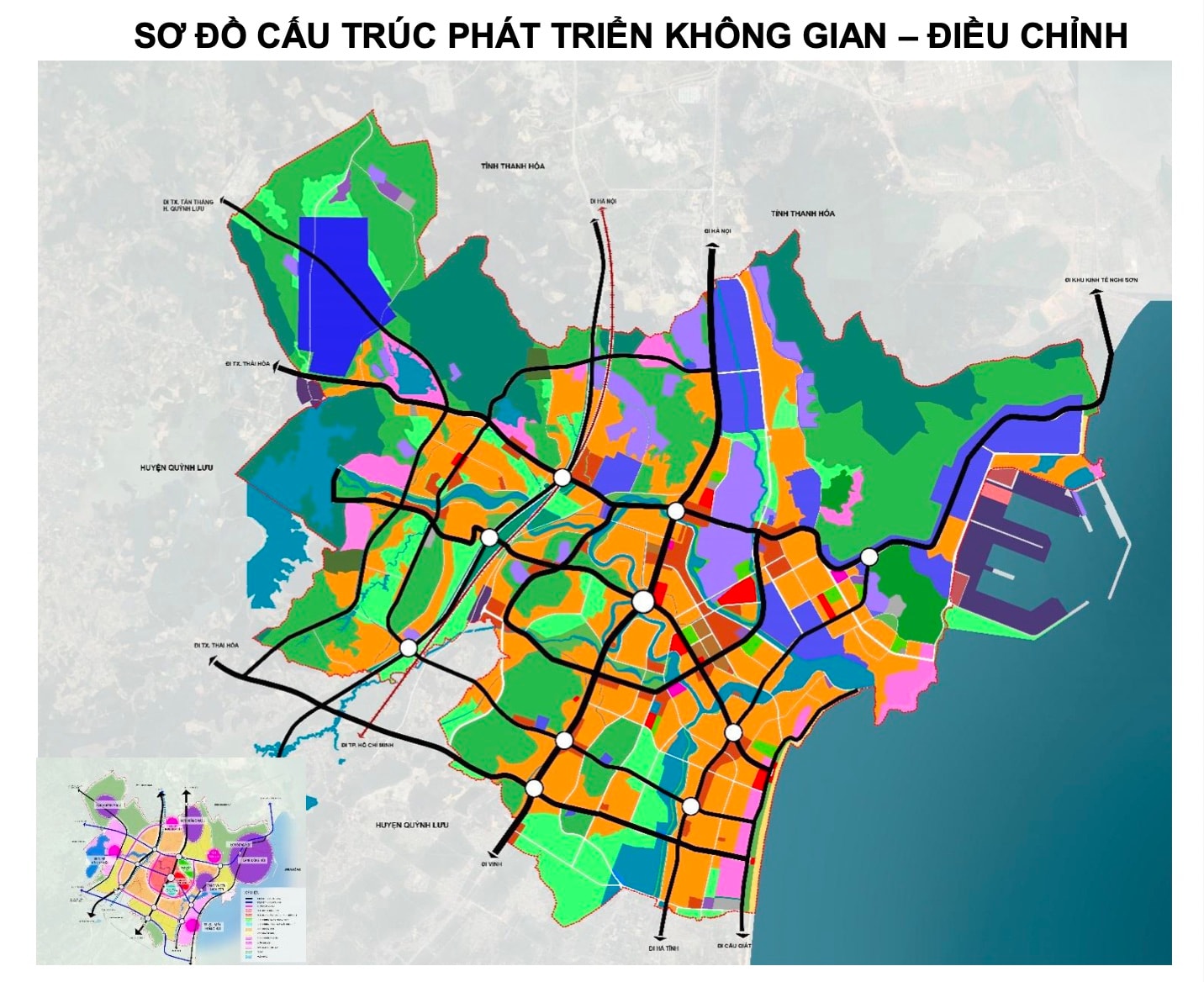 Đồ án điều chỉnh quy hoạch chung thị xã Hoàng Mai đến năm 2045.