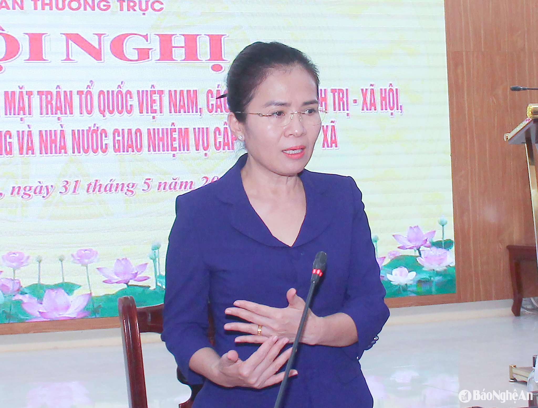 Đồng chí Võ Thị Minh Sinh định hướng nguyên tắc sắp xếp cơ quan MTTQ cấp tỉnh và xã