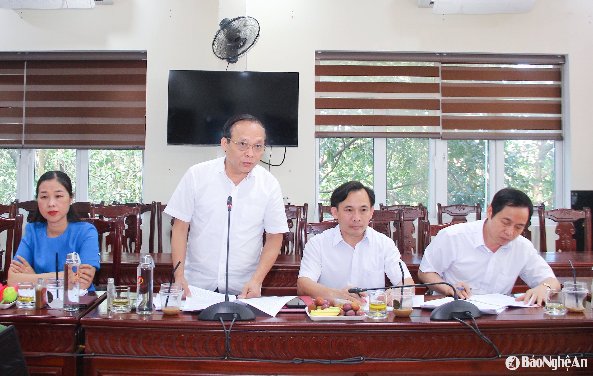 Đồng chí Nguyễn Quang Tùng - Uỷ viên Ban Chấp hành Đảng bộ tỉnh, Chủ tịch Hội Nông dân tỉnh.