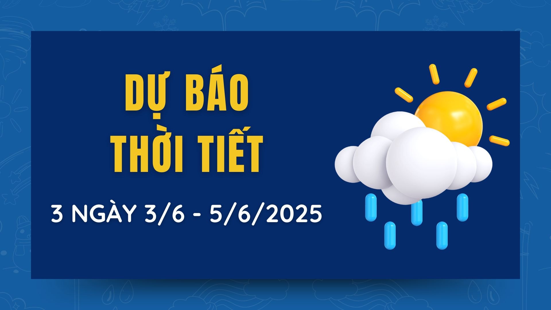 ការព្យាករណ៍អាកាសធាតុសម្រាប់ 3 ថ្ងៃបន្ទាប់