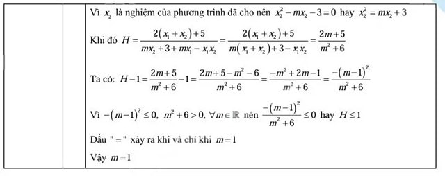 Đáp án đề thi vào 10 môn Toán Cao Bằng