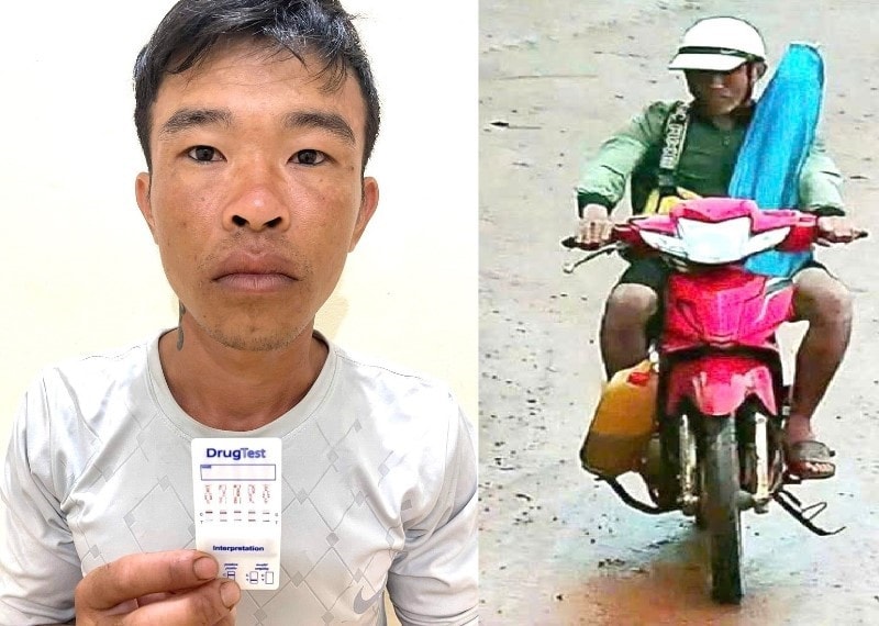 Đối tượng Huỳnh Thanh Phúc cùng phương tiện trộm cắp.jpg