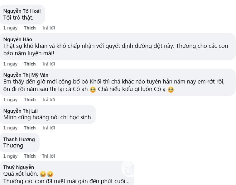 Nhiều giáo viên bày tỏ sự hụt hẫng và thương học trò vì thông tin nhiều trường đại học bỏ xét tuyển khối C. Ảnh: Mỹ Hà