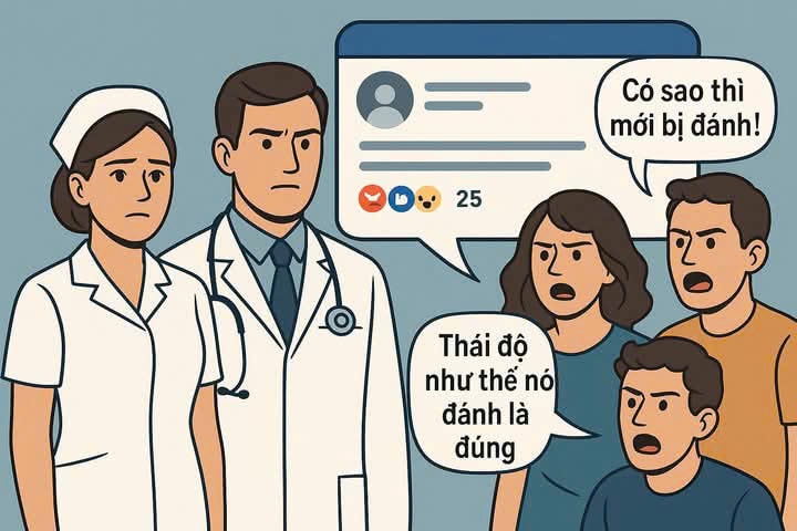 Thái độ thiếu công tâm đối với cán bộ, nhân viên y tế nói chung đang khiến những người đang làm nhiệm vụ cứu người tổn thương và sợ hãi. Ảnh: Internet