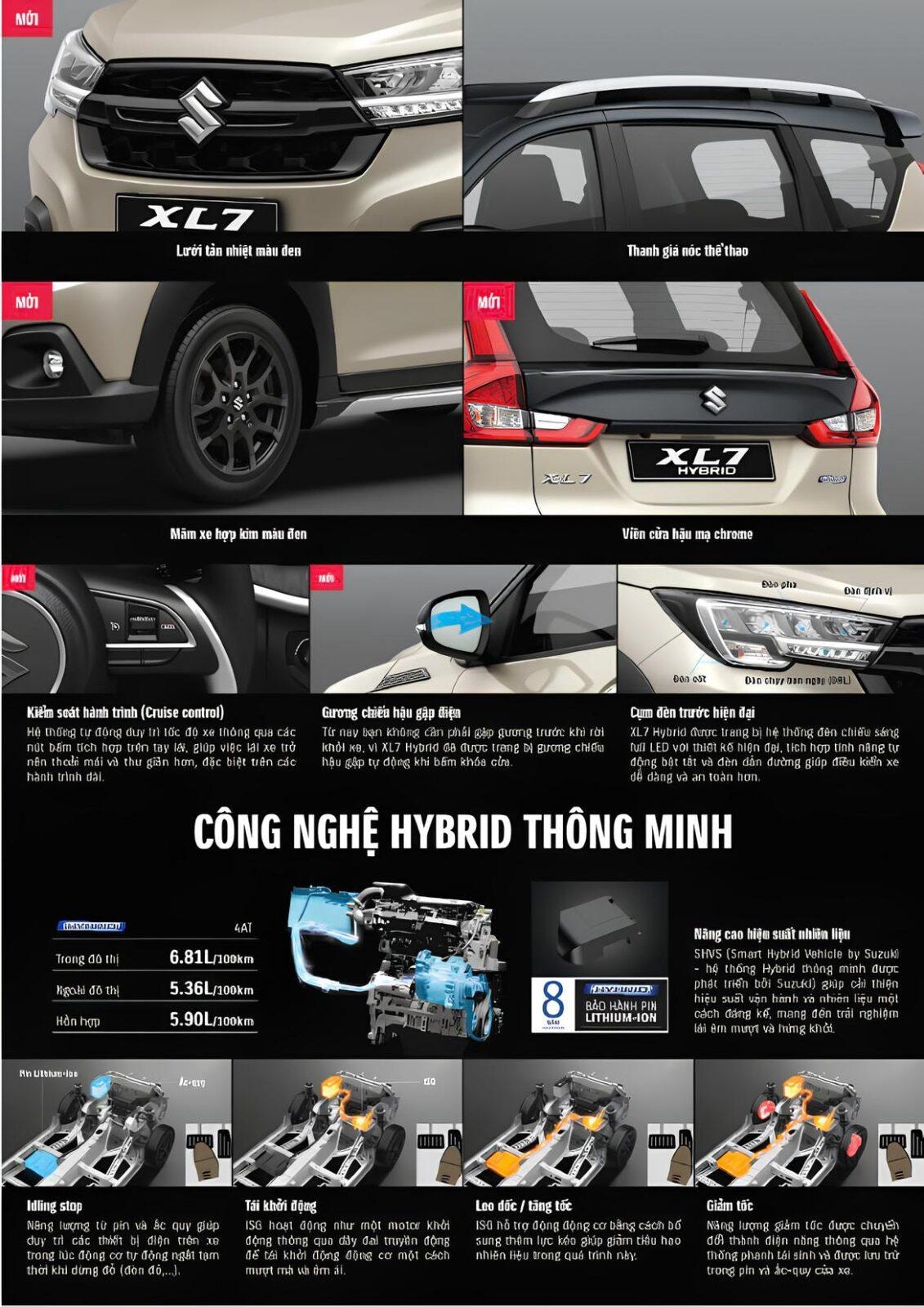 Suzuki XL7 Hybrid giá chỉ từ 599,9tr-đưa trước 120tr nhận xe ngay.Hotline 0909417798