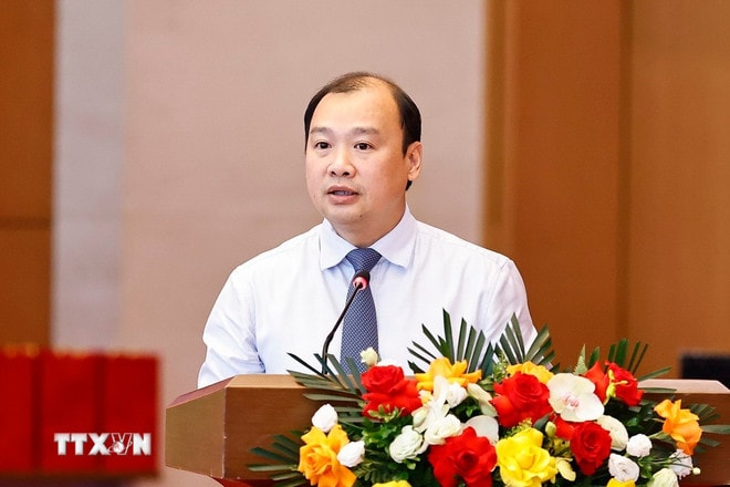 Thứ trưởng Thường trực Bộ Văn hóa, Thể thao và Du lịch Lê Hải Bình phát biểu. (Ảnh: Doãn Tấn/TTXVN) ttxvn-le-hai-binh.jpg