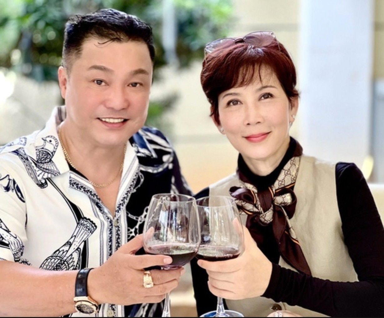 Diễm Hương và Lý Hùng hội ngộ gần đây.