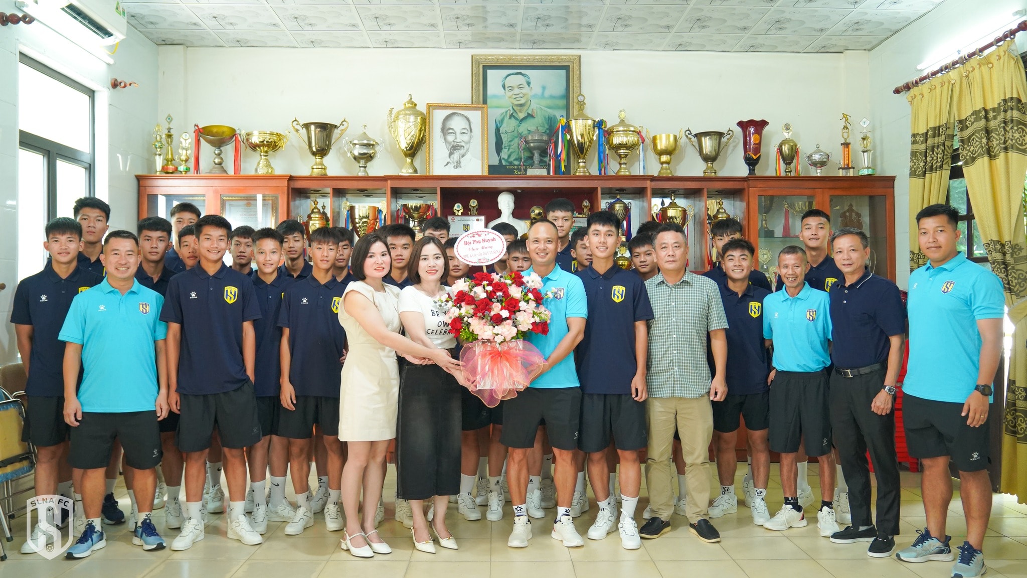 U15 SLNA tham dự vòng loại U15 Quốc gia 2025. Ảnh: SLNA