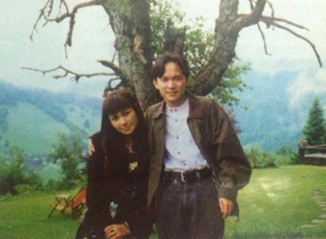 Thanh Lam và Quốc Trung khi còn trẻ.