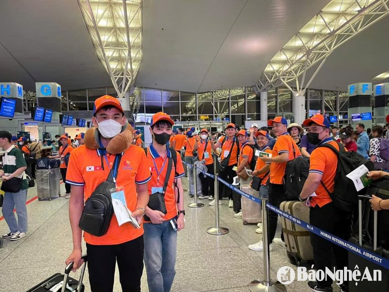 Lao động Nghệ An được bay sang Hàn Quốc làm việc theo diện visa E9. Ảnh- Trung tâm Dịch vụ việc làm cung cấp