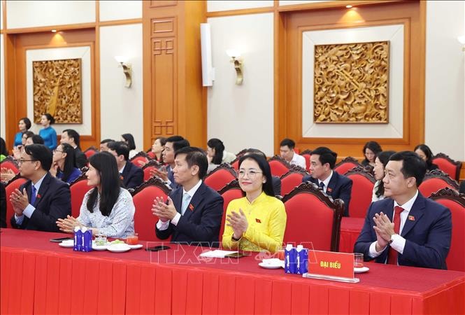 Tổng Bí thư Tô Lâm gặp mặt Nhóm đại biểu Quốc hội trẻ khóa XV- Ảnh 3. Tổng Bí thư Tô Lâm gặp mặt Nhóm đại biểu Quốc hội trẻ khóa XV- Ảnh 3.