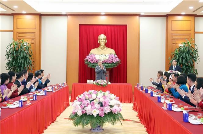 Tổng Bí thư Tô Lâm gặp mặt Nhóm đại biểu Quốc hội trẻ khóa XV- Ảnh 1. Tổng Bí thư Tô Lâm gặp mặt Nhóm đại biểu Quốc hội trẻ khóa XV- Ảnh 1.
