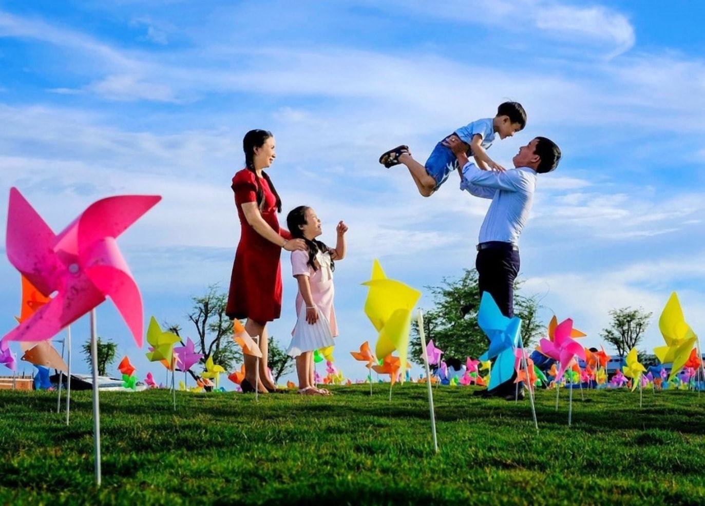 Gia đình hạnh phúc. Ảnh tư liệu