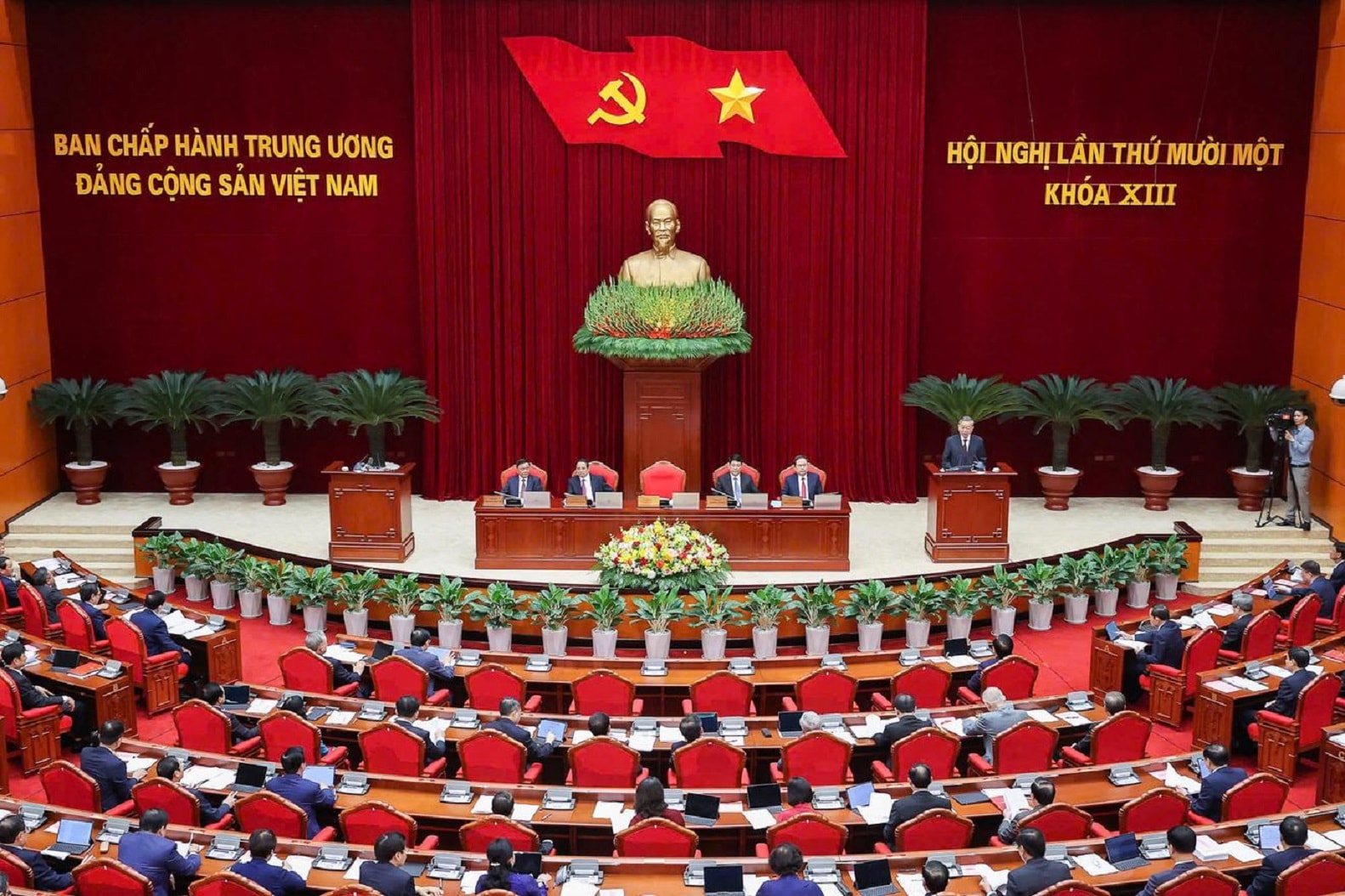 Tổng Bí thư Tô Lâm phát biểu khai mạc Hội nghị Trung ương 11