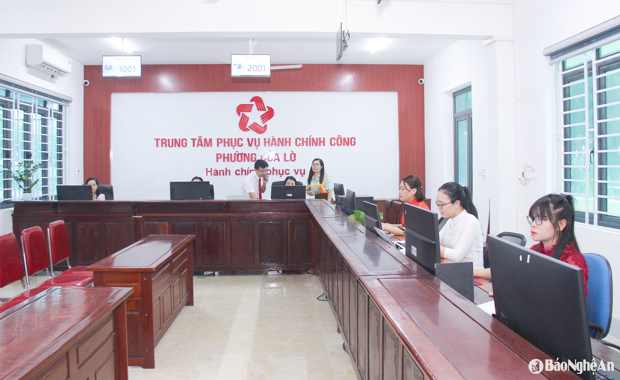  Trung tâm Phục vụ hành chính công phường Cửa Lò đã hoàn tất các điều kiện để vận hành chính thức vào ngày 1:7:2025. Ảnh Mai Hoa
