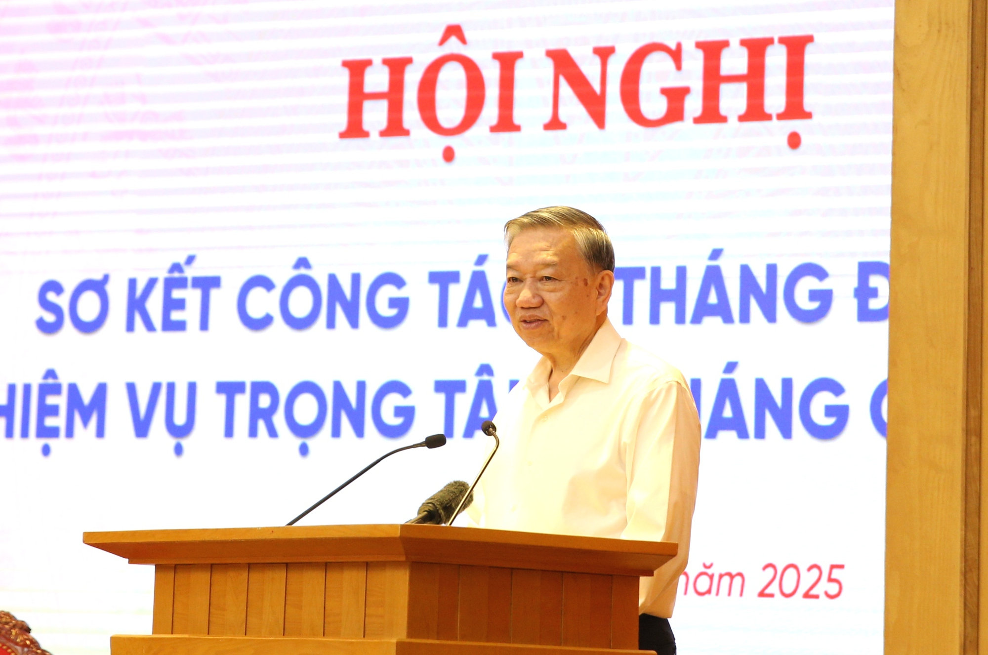 Tổng Bí thư Tô Lâm chủ trì hội nghị sơ kết về thực hiện Nghị quyết 57-NQ/TW