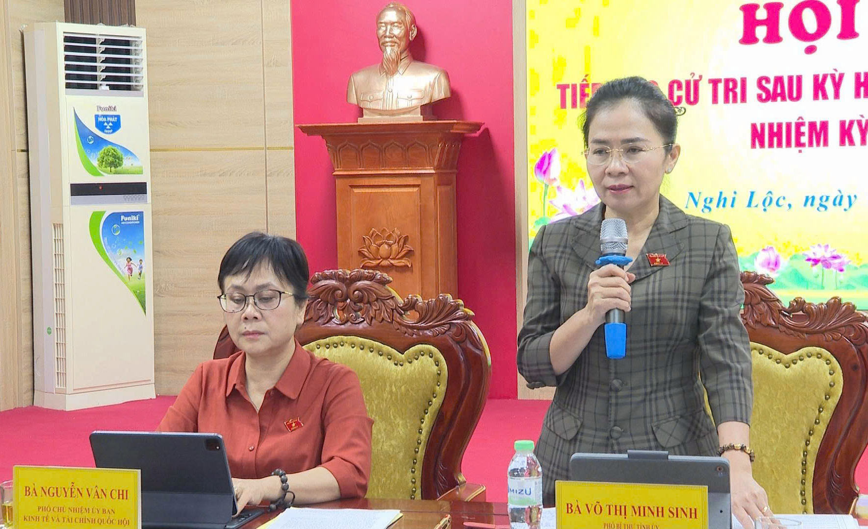 Đồng chí Võ Thị Minh Sinh tiếp xúc cử tri sau Kỳ họp thứ 9, Quốc hội khóa XV