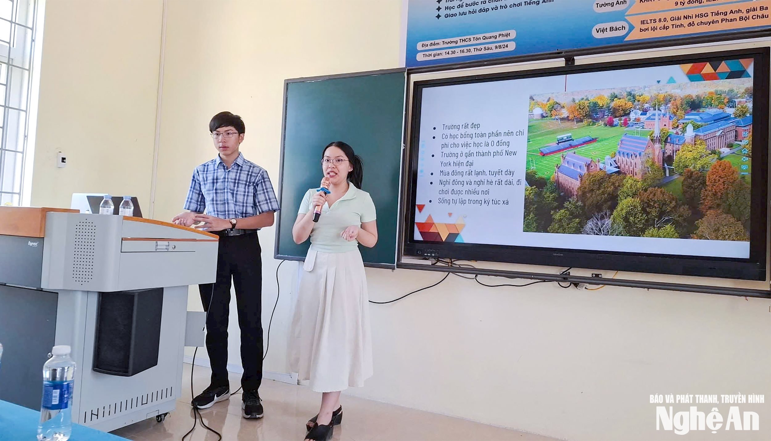 Cơ sở vật chất, trang thiết bị dạy và học được đầu tư khá đồng bộ tại Trường THCS Tôn Quang Phiệt (huyện Thanh Chương)