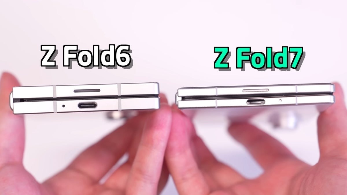 Mô hình hé lộ độ mỏng Galaxy Z Fold7