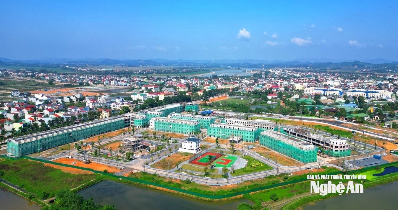 Thị trấn Đô Lương nay là xã Đô Lương. Ảnh tư liệu P.V