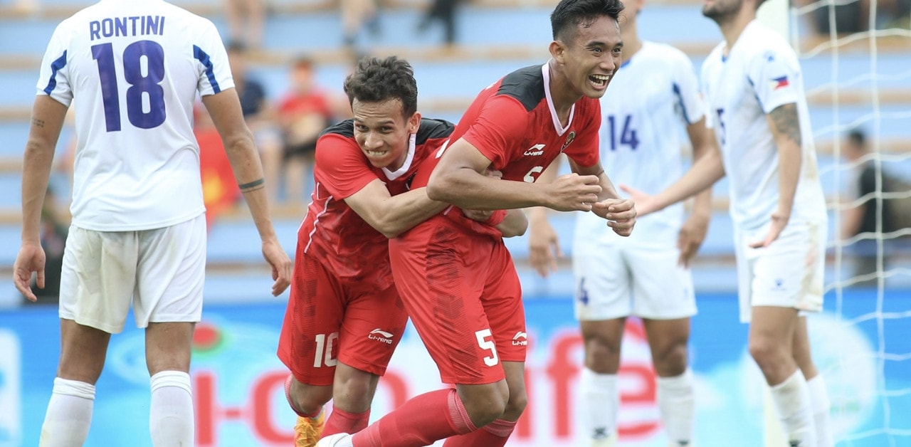 Kết quả bóng đá U23 Philippines 0-4 U23 Indonesia - Bảng A SEA Games 31