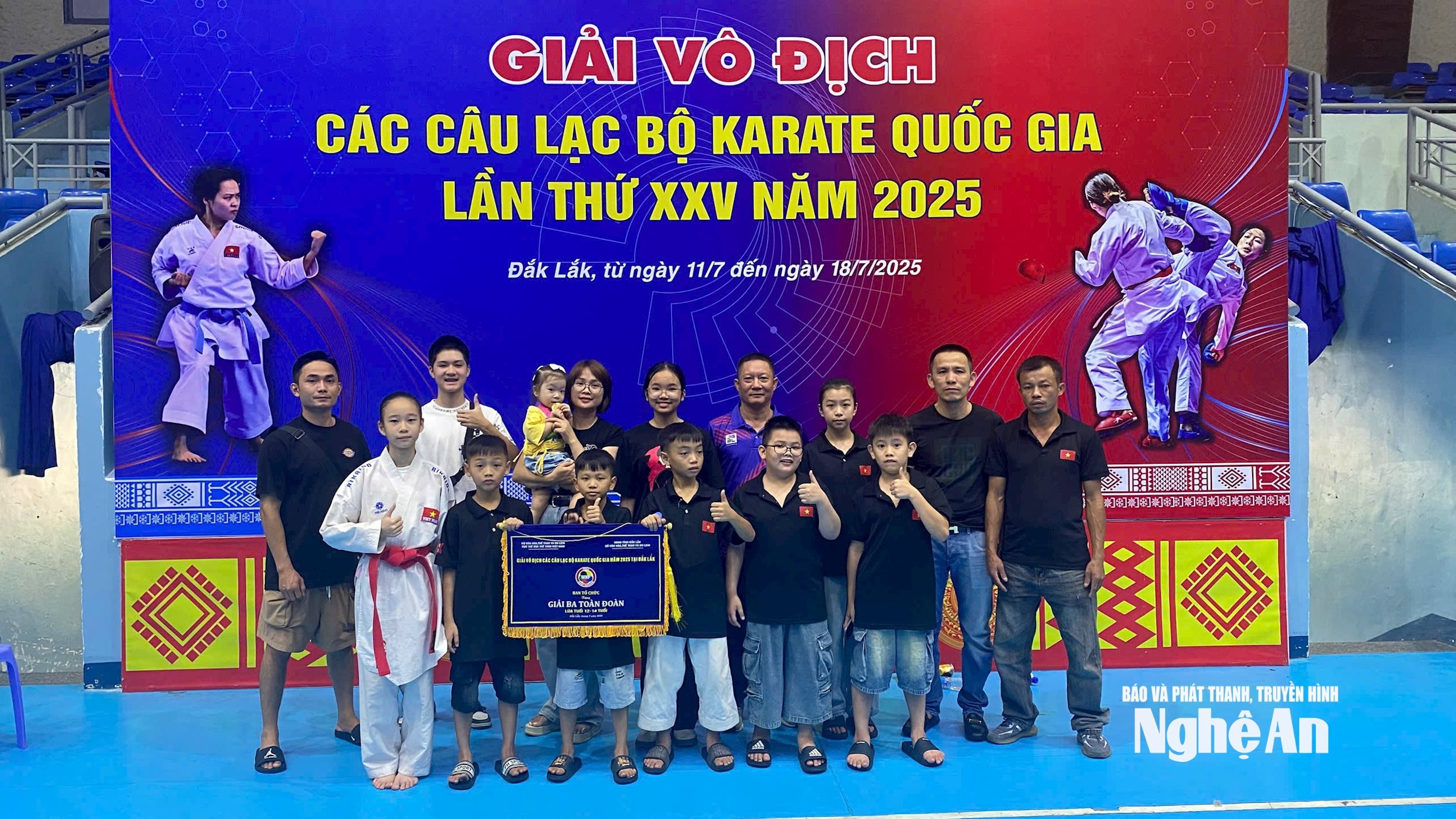 Sau 35 năm hình thành và phát triển, Karate Nghệ An mới giành được 3 HCV tại một Giải đấu trong hệ thống Quốc gia. Ảnh: Hải Hưng