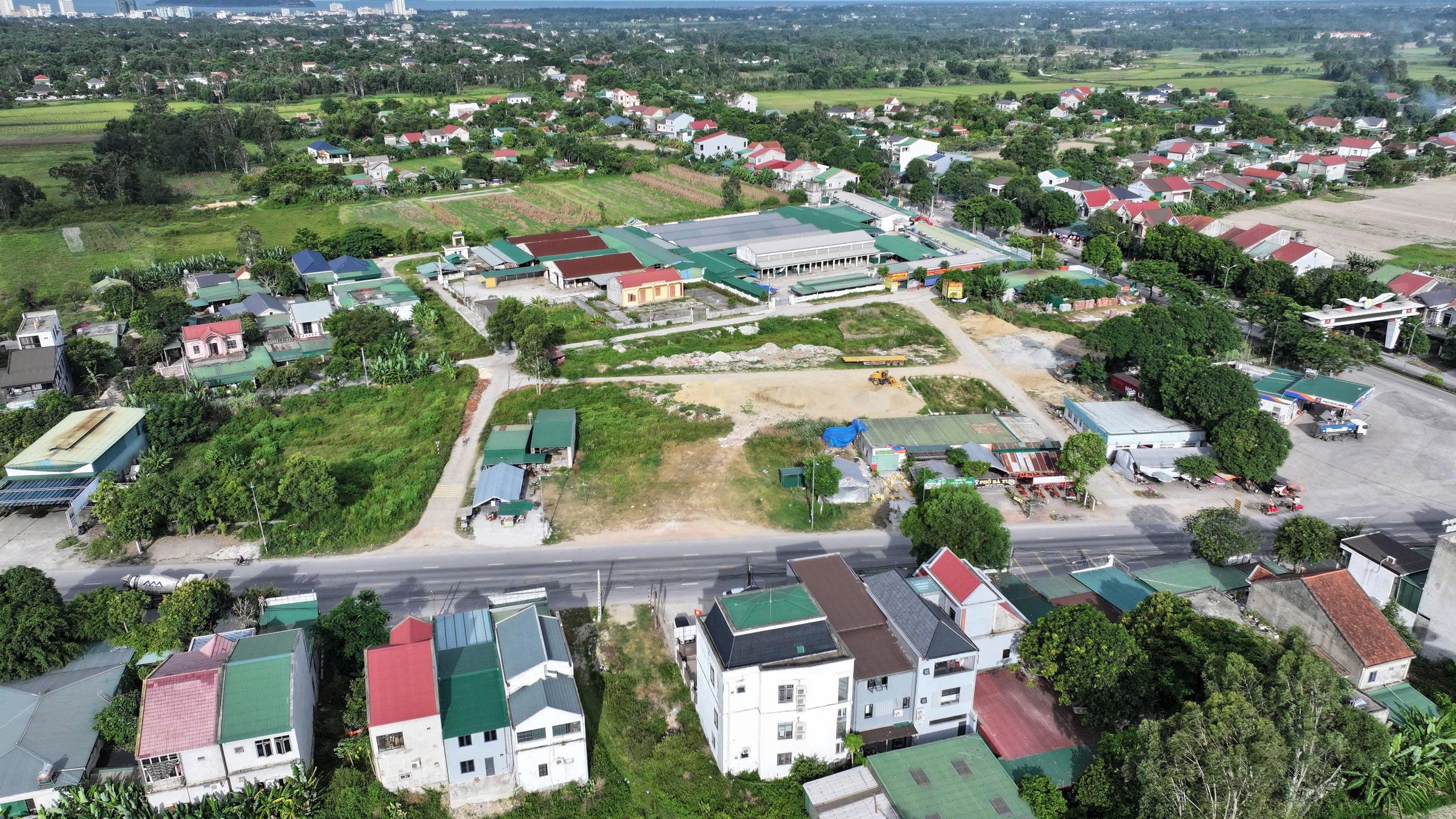 Khu đất thực hiện Dự án chi lô đất ở của Công ty TNHH Samurai tại xã Đông Lộc. Ảnh: Võ Hải