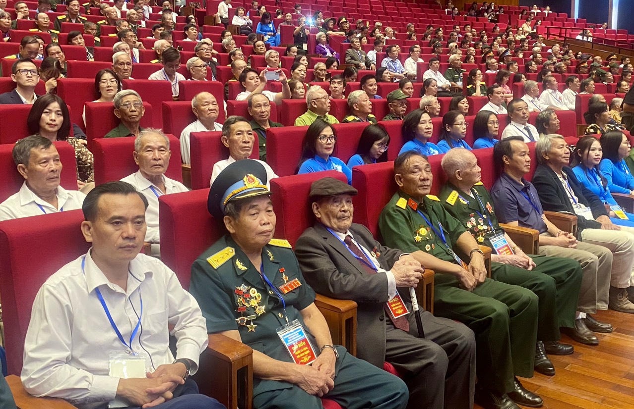 Các đại biểu thương binh dự Hội nghị tri ân người có công với cách mạng năm 2024. Ảnh tư liêu: Baophaoluat.vn